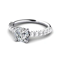 Crystal & White Sapphire Ring