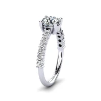 Crystal & White Sapphire Ring