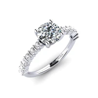 Crystal & White Sapphire Ring